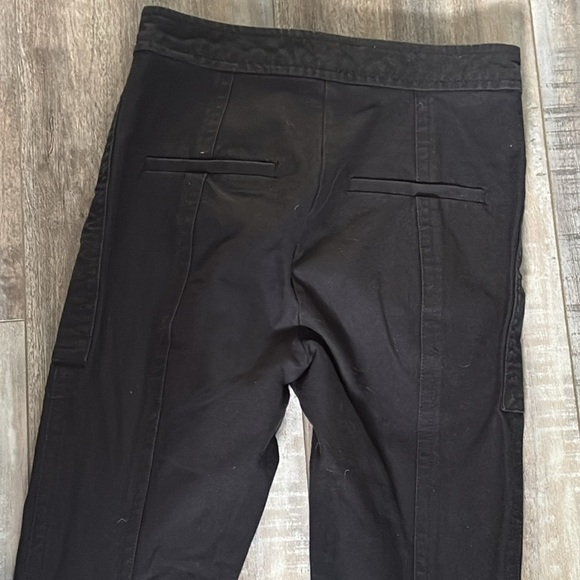 Derek Lam 10 Crosby Noor High Waist Seamed Pant in Black size 2 flaw - Picture 4 of 8